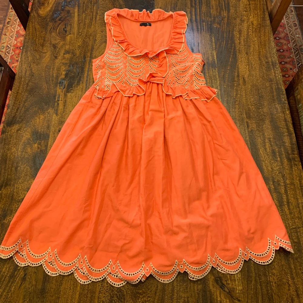 Ryu Dress - Embroidery & Ruffles - Size Small